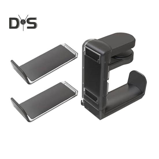 Держатель контроллера игровой гарнитуры, простая установка, регулируемый зажим, универсальный игровой аксессуар для ПК, подставка для контроллера и гарнитуры чёрный