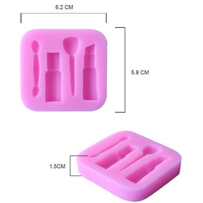 Fation Diy 3D Cake Decorating Lipstick Shape Fondant Sugar Cake Silicone Mold Art Tools