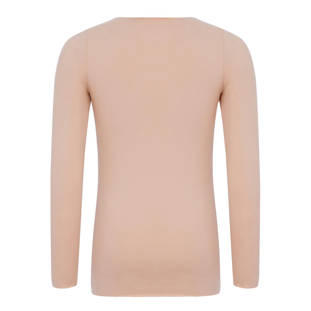 Naadloze Thermische Dans Top voor Kinderen Meisjes: Ronde hals lange mouwen opwarmtrui voor ballet, gymnastiektraining en de winter