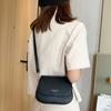Fashion Solid Color Flap Messenger Bag Trendy Simple Crossbody Bag Women Saddle Shoulder Bag Handbags