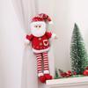 Christmas Curtain Decoration Christmas Doll Santa Claus Elk Snowman Home Ornaments Christmas New Year Party Decorations Gifts