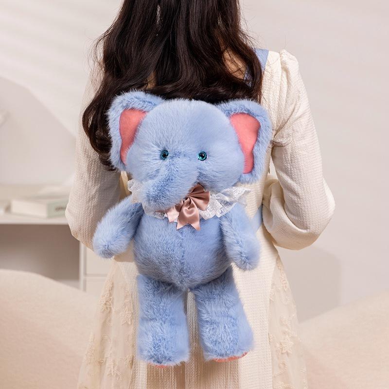 Cute Cute Baby Elephant Doll Plush Toy Elephant Doll Girl Bag Child Company Soothing Doll