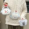 Cute Coin Purse Snowman/Seal/Koala With Lanyard Makeup Bag Portable CCD Storage Bag Small Items Storage