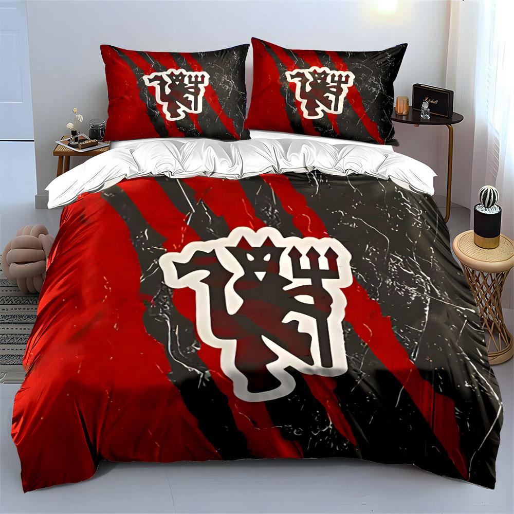 Rayas rojas y negras. Juegos de cama Juegos de fundas nórdicas Fundas nórdicas Fundas de almohada(1 * Funda de edredón 2 * Fundas de almohada sin relleno de edredón)