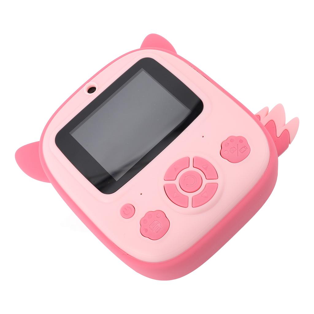 Instant Print Digital Camera 48MP 1080P HD Dual Lens Cute Cartoon Thermal Instant Camera with 2.4
