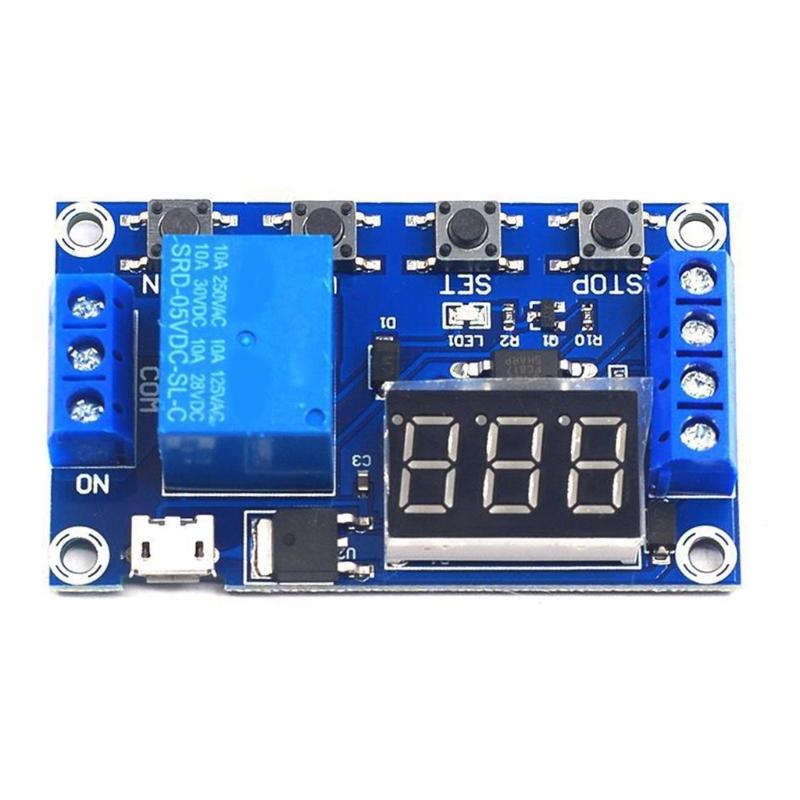 Programmable Relays Timer DC6-30V Timer Relays Module with Adjustable OP CLLOP Parameters for Industrial Applications