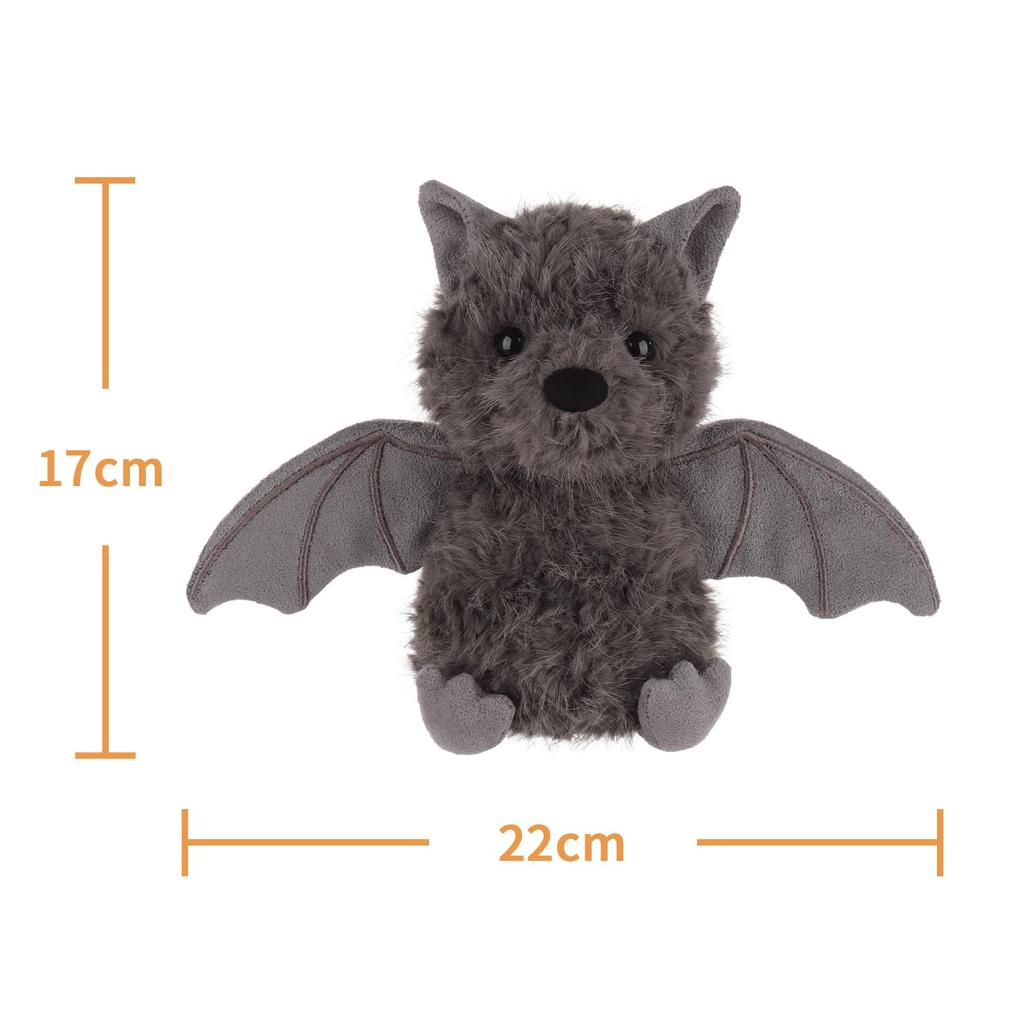 Apricot Lamb Halloween Magical Bat Plush Toy, Soft and Cute, Fluffy Halloween Magical Bat for Boys and Girls, 17cm