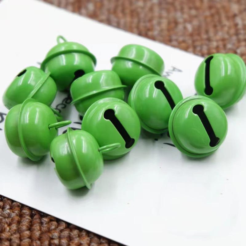 22mm Candy Color Enamel Metal Bells - Christmas Ornaments, DIY Pet Accessories, Keychain Pendants