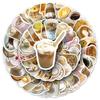 50 Exquisite Small Coffee Stickers: Fresh Beverage DIY for Handbooks & Cups