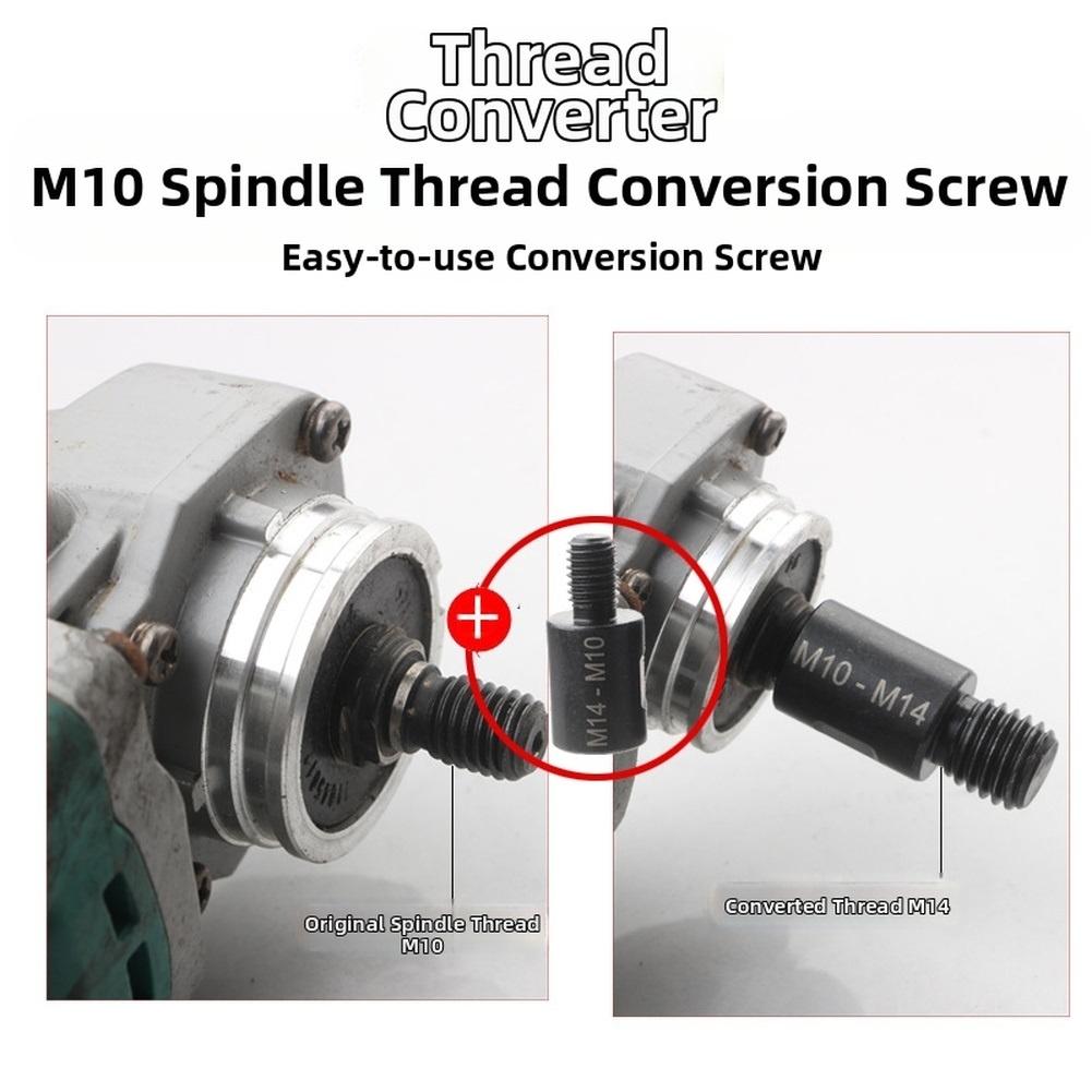 2pcs Steel Angle Grinder Thread Adapter Converter For M10 to Female and to For M10 Male Connectors for Polishing Use