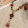 Handmade Ethnic Style Necklace Vintage Long Sweater Chain Retro Jewelry  Women