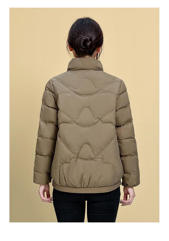 2025 Women's Stylish Lightweight Short Winter Down Jacket - Warm Duck Down, Stand Collar, Versatile Casual Coat