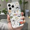 Silicone Clear Phone Case For iPhone 17 16 Pro 15 14 13 12 Pro Max 11 Transparent Shockproof Soft TPU Map Airplane Pattern Cover