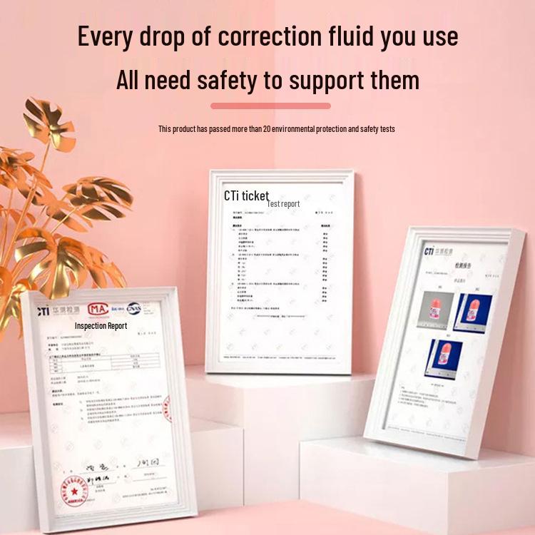 Insta Thermal Paper Correction Fluid & Quick-Drying Confidential Stamp Eraser Marker Pen (Large Capacity)