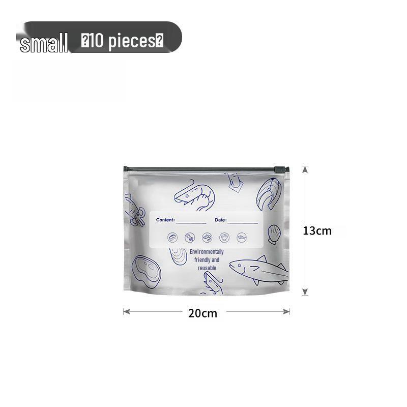 

Aluminum Foil Reusable Sealing Bag for Food Storage and Freezing 10 pieces/bag