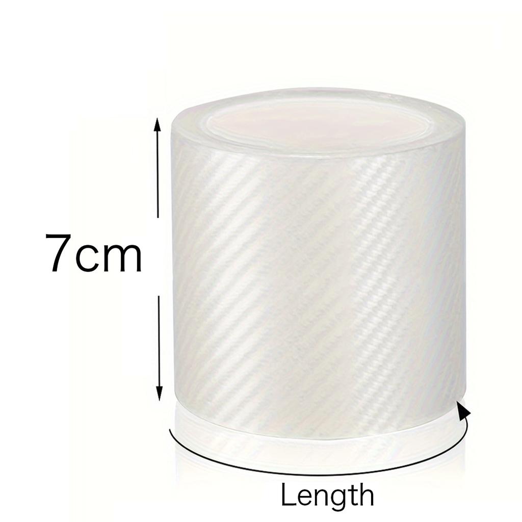 GTIEQ1 Carbon Fiber Car Door Edge Bumper Protector 3D Sticker Tape Wrap Transparent Anti-Scratch Film Vehicle Protect  Waterproof Body