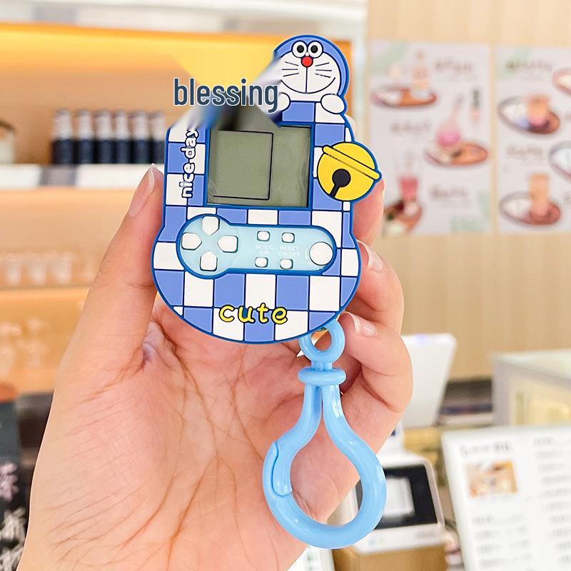 Little Rabbit Projector Light-Up Keychain: Cartoon Couple Bag Charm & Pendant Gift.