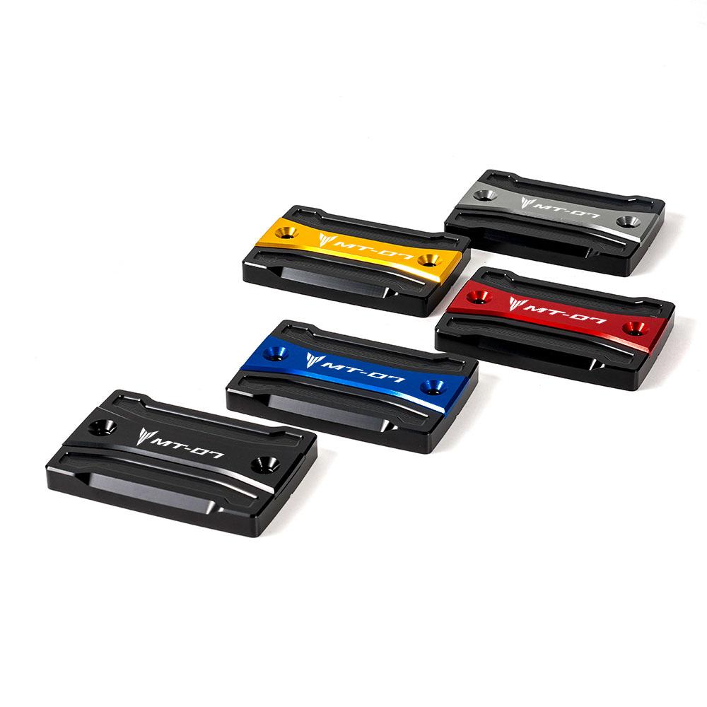 For Yamaha MT07 TRACER MT-07 2014-2022 Motorcycle Cylinder Cover Front Rear Brake Fluid Reservoir Cap Oil Filler