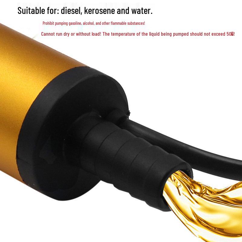 Pompă de combustibil submersibilă DC de 38 mm (5V/12V/24V) pentru Transfer Diesel, Petrol și Apă