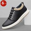 2026 Genuine Leather Height Increasing Elevator Shoes Men Height Increase Shoes 6cm 8cm Sneakers Sport Skateboard Casual Shoes
