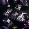 New Skull Black Tarot Deck 78 Cards Gothic Divination Oracle Dark Mystery Rider Waite Spiritual Guidance English Spanish Russian
