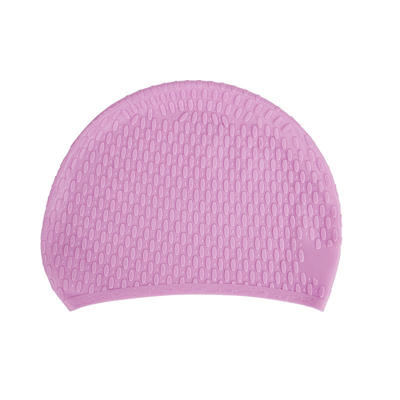 Men's and Women's Thickened and Enlarged Water Drop Silicone Swimming Caps, Silicone Women's Long Hair Waterproof Swimming Caps