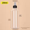 Transparent PET Squeeze Bottle with Pointed Mouth - Available in 30ml, 100ml, and 500ml Sizes