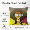 Keroro G-Gunsou Frog Pillow Case Plush Fabric Soft Double Sided Print Sofa Cushion Cover Throw Pillow Covers