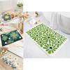 Sweet Flower Pattern Plush Absorbent Floor Mat Carpet For Home Use