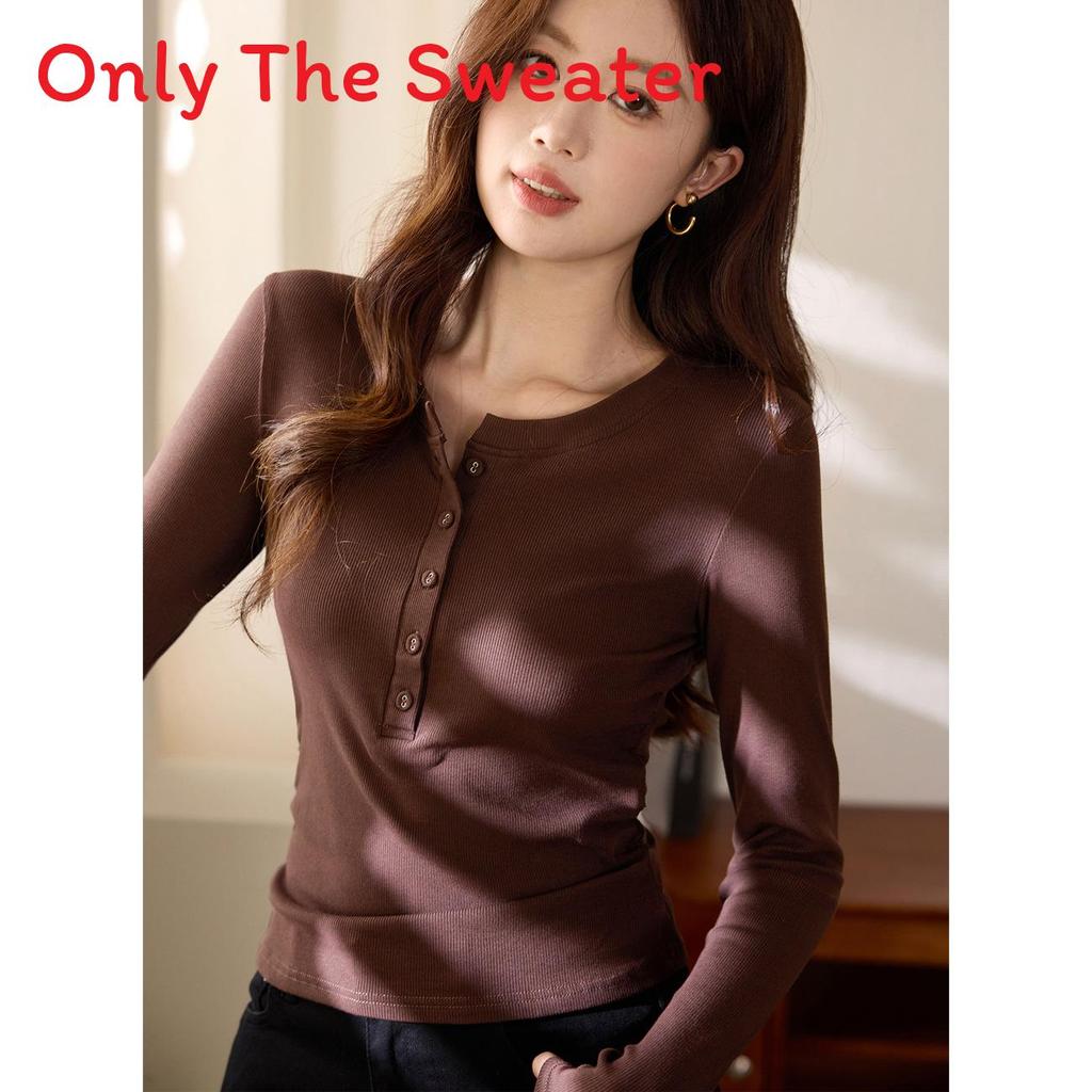 Cotton Long Sleeve T Shirt For Women With Ruffle Details And Round Neck For Office Wear