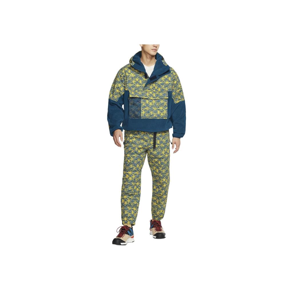 Nike ACG Series Color-Block Spliced Half-Zip Fleece Pullover Hoodie Men Hoodie Travel-Yellow CK3107-432