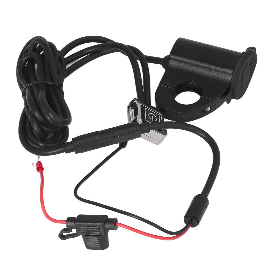 Electric Vehicle Motorcycle Mobile Phone Charger Digital Display Voltage QC3.0 Dual USB Charger