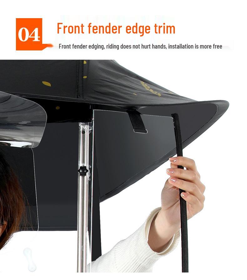Thickened Electric Bicycle & Motorcycle Sunshade Rainproof Canopy
