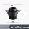 LED Zoomable Recessed Ceiling Spotlight with Gooseneck for Living Room