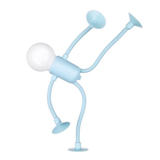 Nachtlicht Kreative Formverändernde Beleuchtung Verstellbarer Arm Nachtlampe Saugfuß Mini Dekorativ