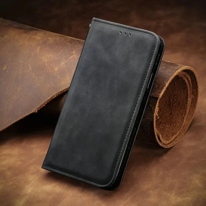

Strong Magnetic Leather Case For Motorola Moto G85 G75 G15 G05 G55 G54 G84 Edge 50 Neo 40 Pro Wallet Cards Solt Flip Book Cover Moto Edge 50 чёрный
