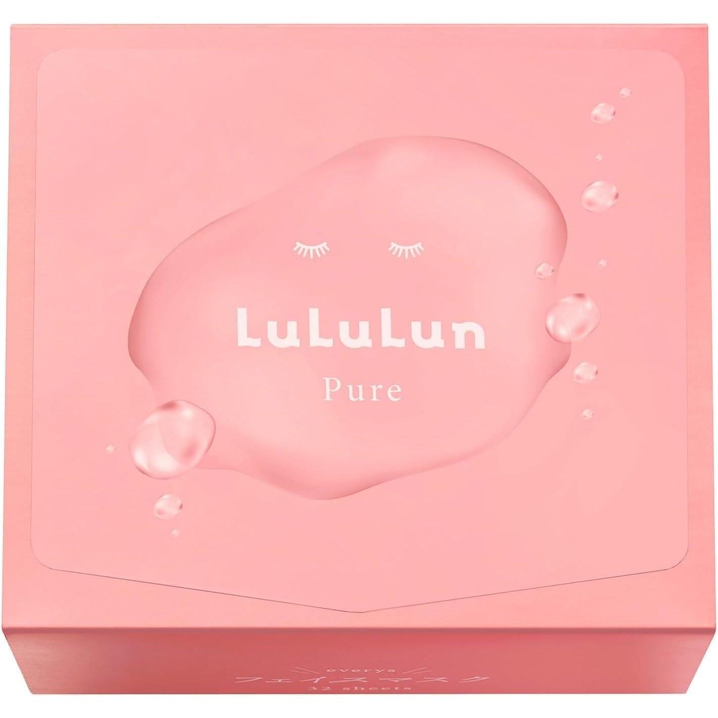 LuLuLun Pure Everys 32 sheets Face Pack Sheet Mask Large Capacity Daily Skin Care
