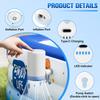 Portable Mini Air Pump For Inflatables, 2000Mah Usb-C Rechargeable Electric Inflator Air Pump With 5 Nozzles