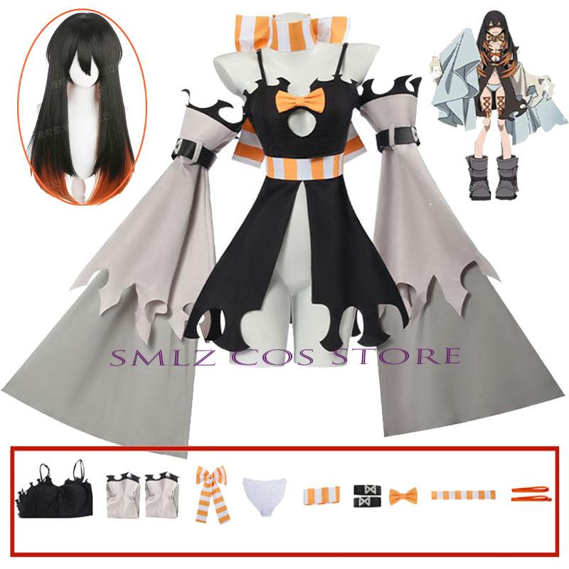 Amo Cosplay Anime Gachi Akuta Costume Femme Amo Empool Ensemble Uniforme Sexy Tenue de Fête Jeu de Rôle pour Femme Robe XXXL