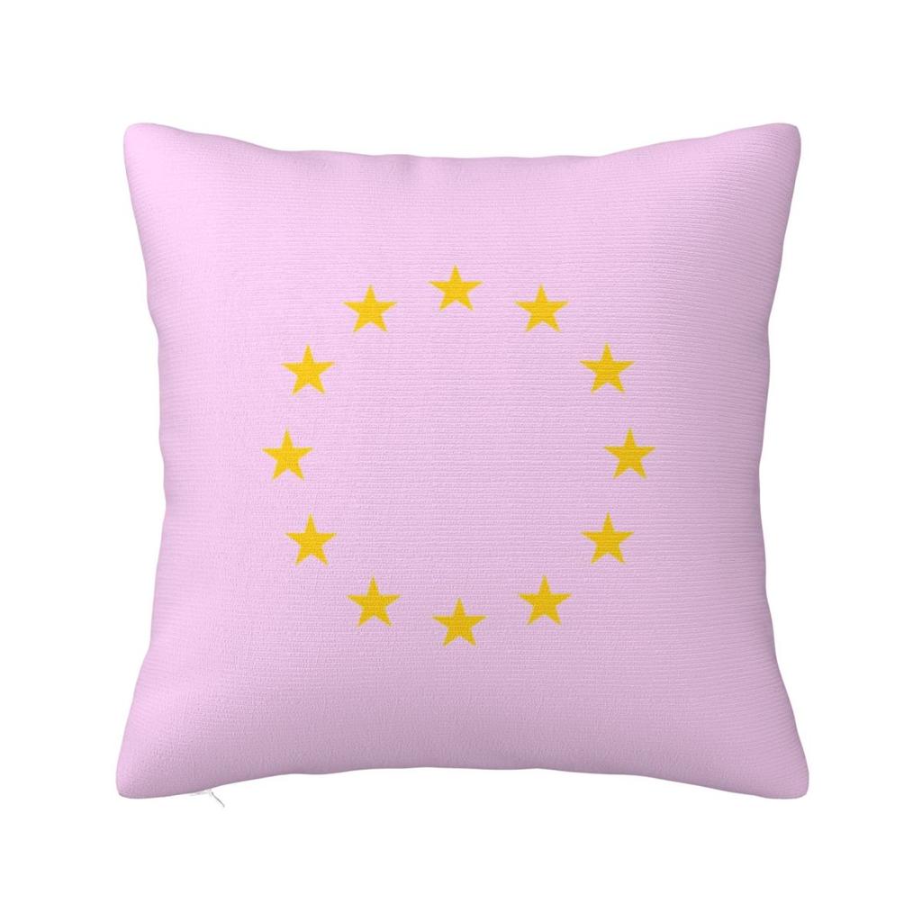 EU Europe European Union European Flag EU Stars Square Pillowcase Cushion Cover Pillow Case Throw Pillow Cover for Home Bedroom