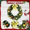 Artificial Christmas Wreath Decoration Ornament Bow Front Door for Holidays Window