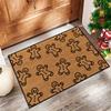 Christmas Cartoon Reindeer Pattern New Entrance Floor Mat Bathroom Absorbent Foot Door Mat  Entrance Door Mat Decoration