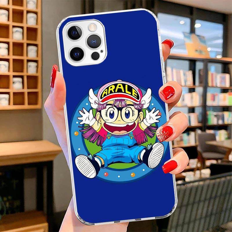 Dr Slump Arale Anime Cover Phone Case For iPhone 16 17 Air 15 14 Pro Max 16E Phone Case 13 Mini 12 11 7 SE 8 Print Pattern Fit C
