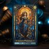 10.3*6cm Complete Tarot Carding Stained Glass Set Inspired Rider Waite Smith Tarot Card Deck 78 Pcs Cards