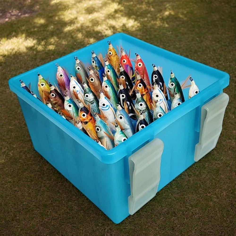 Luminous Fishing Tackle Case Waterproof Lure Tool Storage Squid Jig Bait Container  Fishing Gear