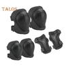 6 buc/set copii patinaj echipament de protecție kit cu genunchi cot pad încheietura mâinii apărătoare protector role skate skateboard scuter biciclete ciclism echipament de siguranță