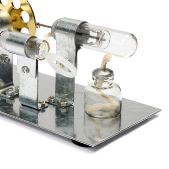 Hot Air Stirling Engine Model Electric Generator Motor Steam Power Physics Toy