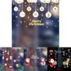 Festive Christmas Waterproof Glass Window Pvc Stickers For Cozy Home Decor