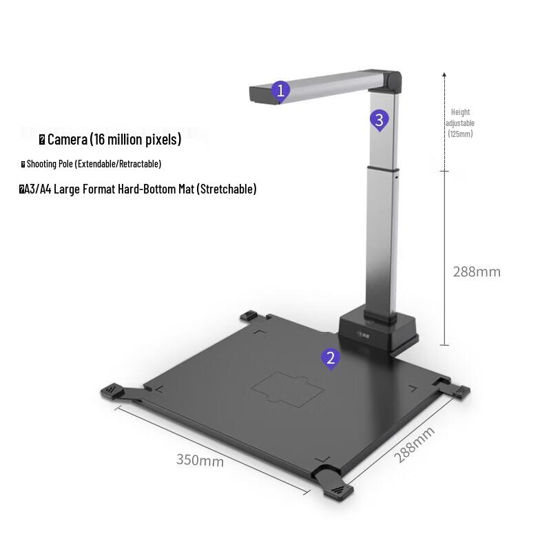 Comet High-Speed Document Camera & Scanner CN plug (adapter included)