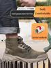 Stivali da Lavoro da Uomo Scarpe con Punta in Acciaio Scarpe da Lavoro Protettive Autunno Inverno Antisfondamento Antiperforazione Scarpe di Sicurezza Industriale